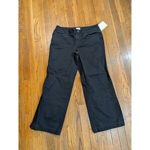 Levi Dockers Favorite Fit Black Casual Chino Pants Flat Front Stretch Womens 34